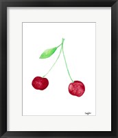 Framed Two Cherries I