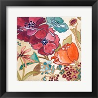 Le Jardin Colorful I Framed Print