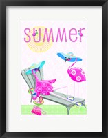 Flamingo Summer I Framed Print