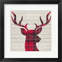 Plaid Christmas I Framed Print