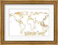 Framed Gold Wanderlust