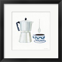 Framed 'Coffee Break VII' border=