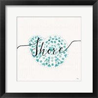 Sea Charms IV Teal Framed Print