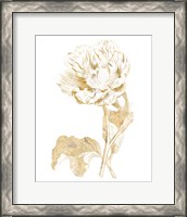 Framed 'Gilded Botanical VII' border=