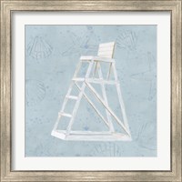 Framed 'Serene Seaside II' border=