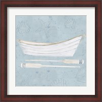 Framed 'Serene Seaside I' border=