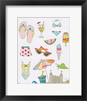 At the Beach I v2 Framed Print