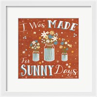 Framed 'Summer Sunshine VII' border=