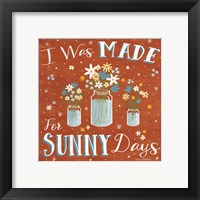 Framed 'Summer Sunshine VII' border=