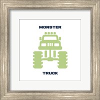 Framed 'Monster Truck Graphic Green Part II' border=