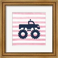 Framed 'Monster Truck Graphic Pink Part I' border=