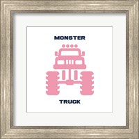 Framed 'Monster Truck Graphic Pink Part II' border=