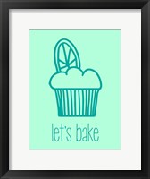 Let's Bake - Dessert IV Lime Framed Print