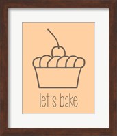 Framed Let's Bake - Dessert I Creme