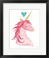 Framed Unicorn Magic I Heart