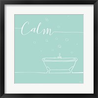 Framed Underline Bath VI Teal