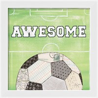 Framed 'On the Field IV Awesome' border=