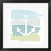 Framed 'Seaside Swatch Anchor' border=