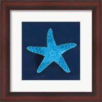 Framed 'Cyanotype Sea III' border=