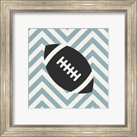 Framed 'Eat Sleep Play Football - Blue Part I' border=