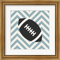 Framed 'Eat Sleep Play Football - Blue Part I' border=