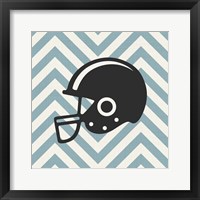 Framed Eat Sleep Play Football - Blue Part III