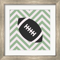 Framed 'Eat Sleep Play Football - Green Part I' border=