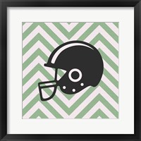 Eat Sleep Play Football - Green Part III Framed Print