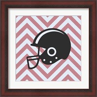 Framed 'Eat Sleep Play Football - Pink Part III' border=