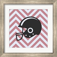 Framed 'Eat Sleep Play Football - Pink Part III' border=