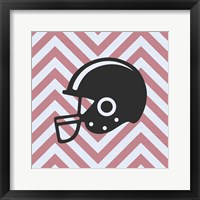 Eat Sleep Play Football - Pink Part III Framed Print