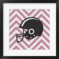 Framed 'Eat Sleep Play Football - Pink Part III' border=