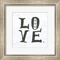 Framed 'Love Gray Hearts' border=