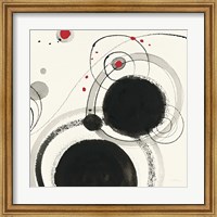 Framed 'Planetary III with Red' border=