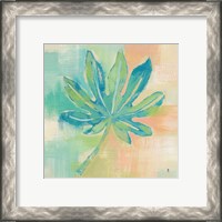 Framed 'Beach Cove Leaves IV' border=