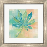 Framed 'Beach Cove Leaves IV' border=