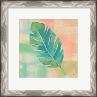 Framed 'Beach Cove Leaves III' border=