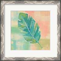 Framed 'Beach Cove Leaves III' border=