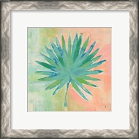 Framed 'Beach Cove Leaves II' border=