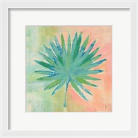 Framed 'Beach Cove Leaves II' border=