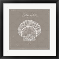 Underwater Life XV Greige Framed Print