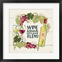 Wine and Friends V Framed Print