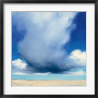 Beach Clouds I Framed Print