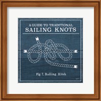 Framed 'Vintage Sailing Knots VIII' border=