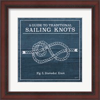 Framed 'Vintage Sailing Knots VI' border=