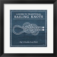 Framed Vintage Sailing Knots V