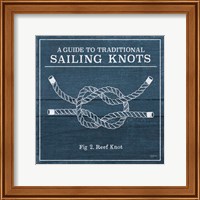 Framed 'Vintage Sailing Knots III' border=