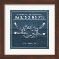 Framed 'Vintage Sailing Knots III' border=