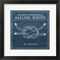 Framed 'Vintage Sailing Knots III' border=