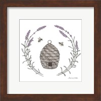 Framed 'Happy to Bee Home II' border=